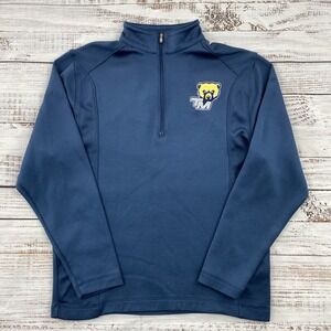 Nike Golf TMU Truett McConnell Bears Mens 1/4 Zip Pullover Blue Size Small GA